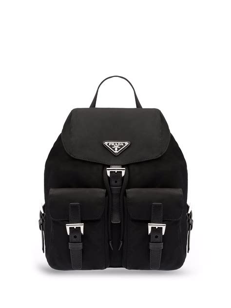 prada mini logo plaque backpack|prada belt backpack.